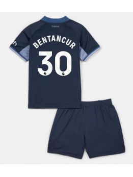 Billige Tottenham Hotspur Rodrigo Bentancur #30 Bortedraktsett Barn 2023-24 Kortermet (+ Korte bukser)